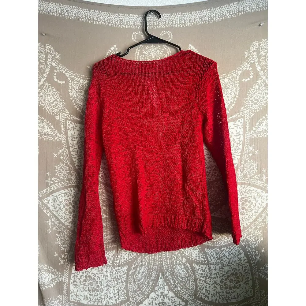 NWT J.Crew Montauk Relaxed Sweater in Red
